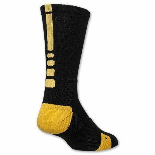 gold nike crew socks