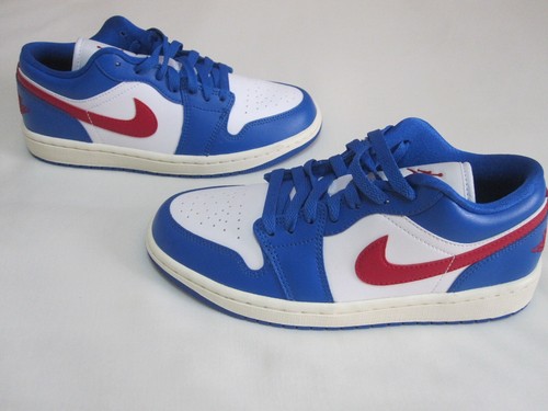 Nike Air Jordan 1 Low Women's 'Sport Blue Gym Red' Sneakers (DC0774-416 | 7.5) - Picture 12 of 15