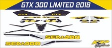 SEADOO GTX 300 LIMITED 2018 Graphics / Decal / Sticker Kit CUSTOM YELLOW