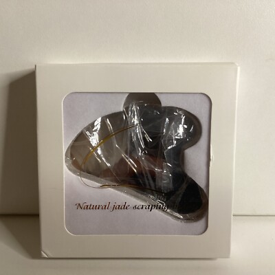 Gua Sha Edelstahl Gesichtsmassage - Natural Jade Scraping Board (C26.5)