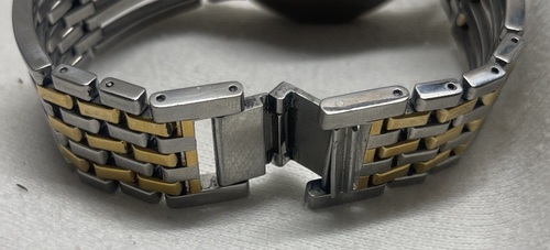 Orologio Movado Esperanza Uomo Orologio Bicolore Tono Oro Argento - Foto 9 di 12