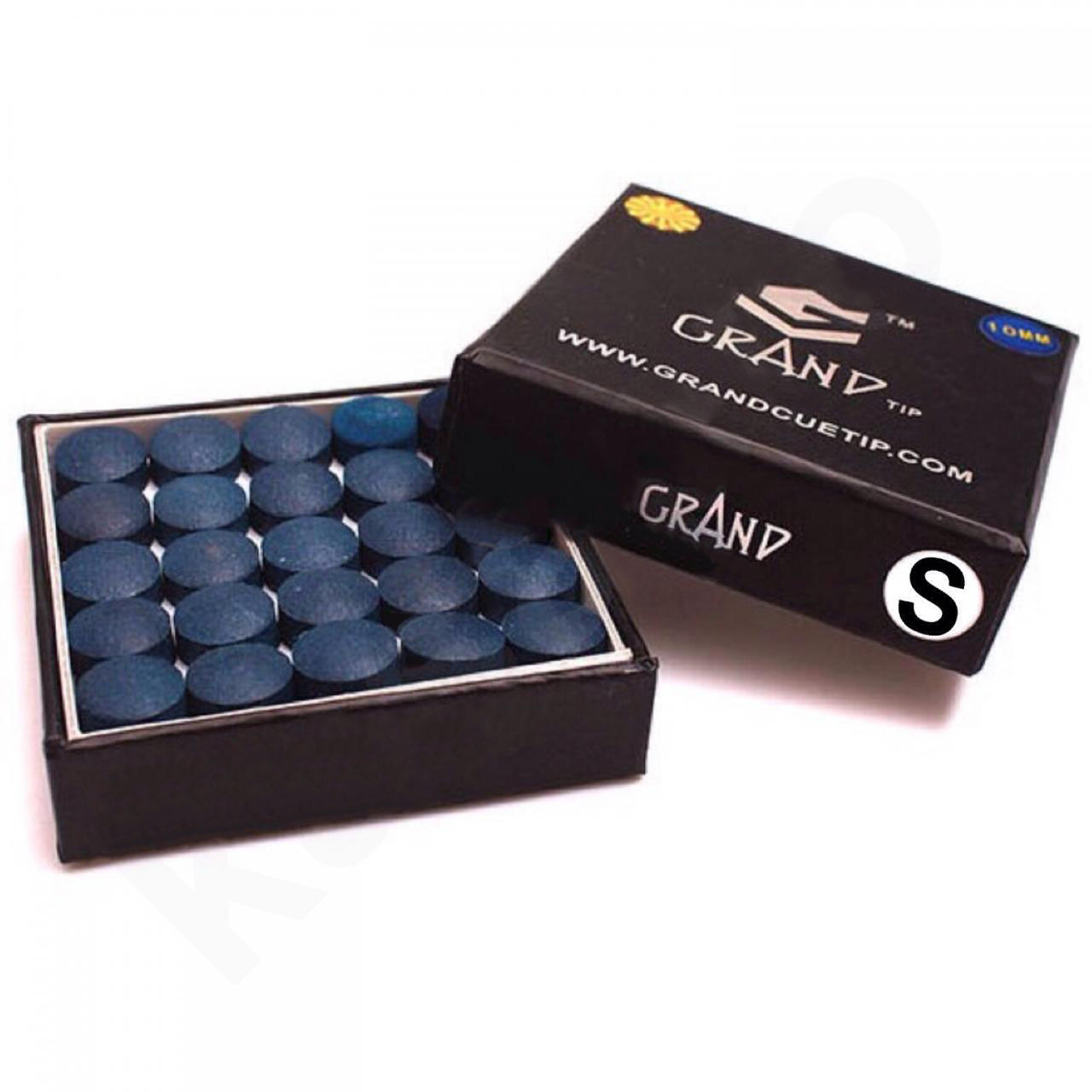 50x Grand Cue Tips Soft Pool Snooker Billiards Glue on Tip Professional
