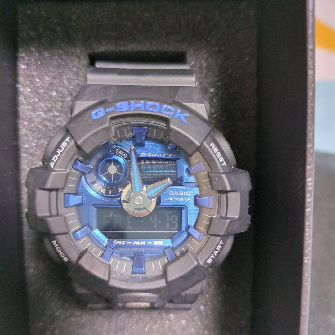 CASIO G-SHOCK 5522JA Black Blue Analog Digital Quartz Men's CASIO G-SHOCK 5522JA Black Blue Analog Digital Quartz Men's