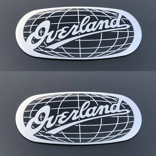 Calcomanía adhesiva insignia auto emblema Overland 2 un. para placa de identificación Jeep Grand Cherokee*/ - Imagen 4 de 6