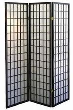 4 & 3  PANEL ROOM DIVIDER SCREEN ORIENTAL SHOJI 3 Color