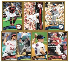 BRIAN MCCANN MATT HOLLIDAY 7 CARD LOT SERIAL /2011 2011 TOPPS GOLD SET 415 490