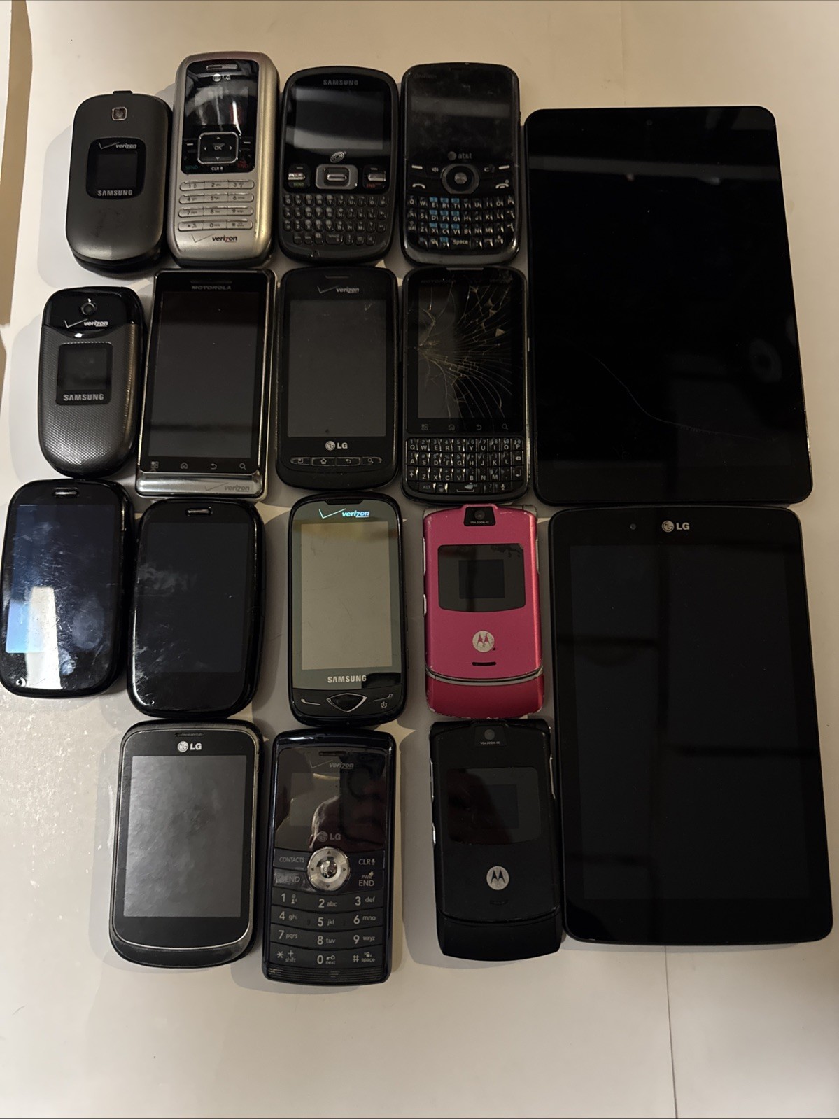 Vtg Cell Phone Lot/tablet Untested 