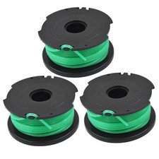 SF-080 3 Pack Auto Feed String Trimmer Spool Line Replacement For Black & Decker