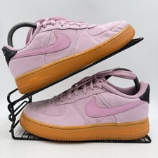 Nike Air Force 1 Low Pink Gum Sole Trainers Size UK 5 Womens Canvas AR0735-600