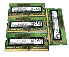 Lot of 4 - 8GB 1R-16 DDR-4 3200AA SODIMM Samsung M471A1G44AB0-CWE
