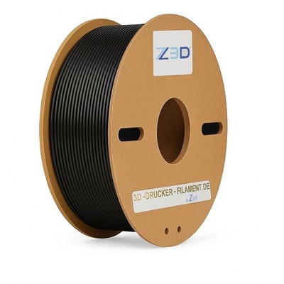 Z3D ABS+ 2,85mm SCHWARZ 1kg 3D Drucker Filament BLACK für Prototyp Bauplanung