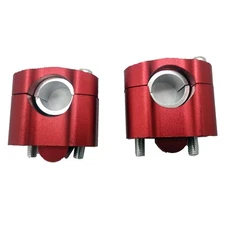 7/8" to 1 1/8" HandleBar Risers Mount Clamps Adaptor for Dirt Pit Bike(RED)