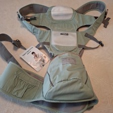 Baby Carrier. Light Sage Baby Carrier Witn Pockets.