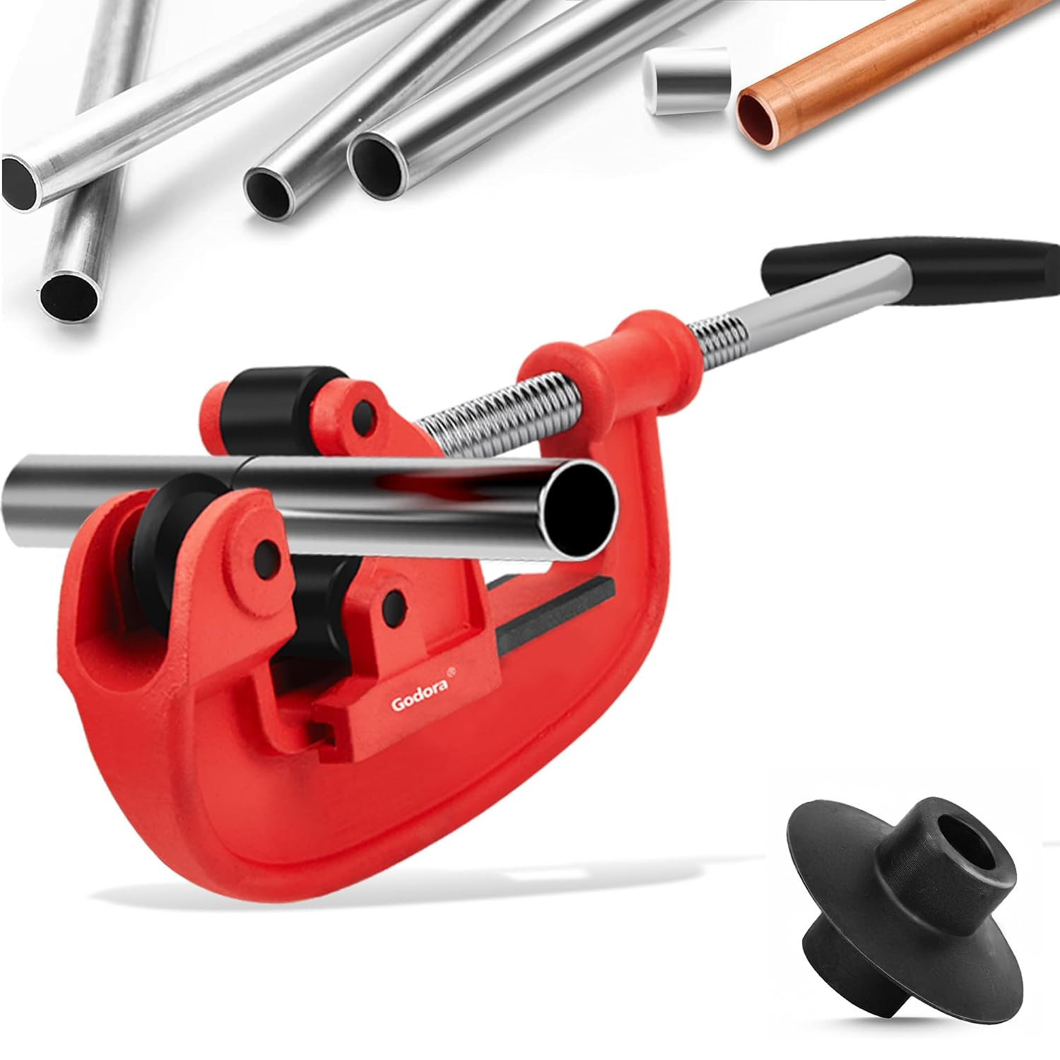 Heavy Duty 1-3 Inch Pipe Cutter Tool with Extra Blade - Professional Cutting Too