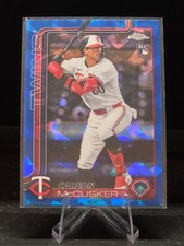 2025 Topps Chrome Update Sapphire #USC155 Carson McCusker RC  Minnesota Twins