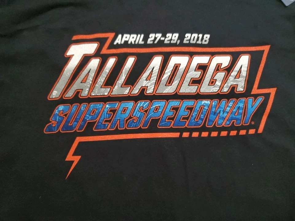 NWT Nascar Fanatics Talladega Super Speedway 27-29 de abril 2018 Camiseta negra XL Foto 4 de 4