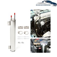 2 X 15 Polished Stainless Steel 24 Oz Radiator Coolant Over Flow Tank Can Part