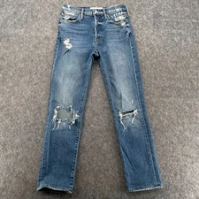 Mother Superior Jeans Womens 23 Trickster Ankle On Holy Distressed