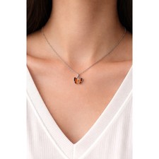 925 Sterling Silver Butterfly Pendant Necklace on 16 Inch Chain Gift Boxed