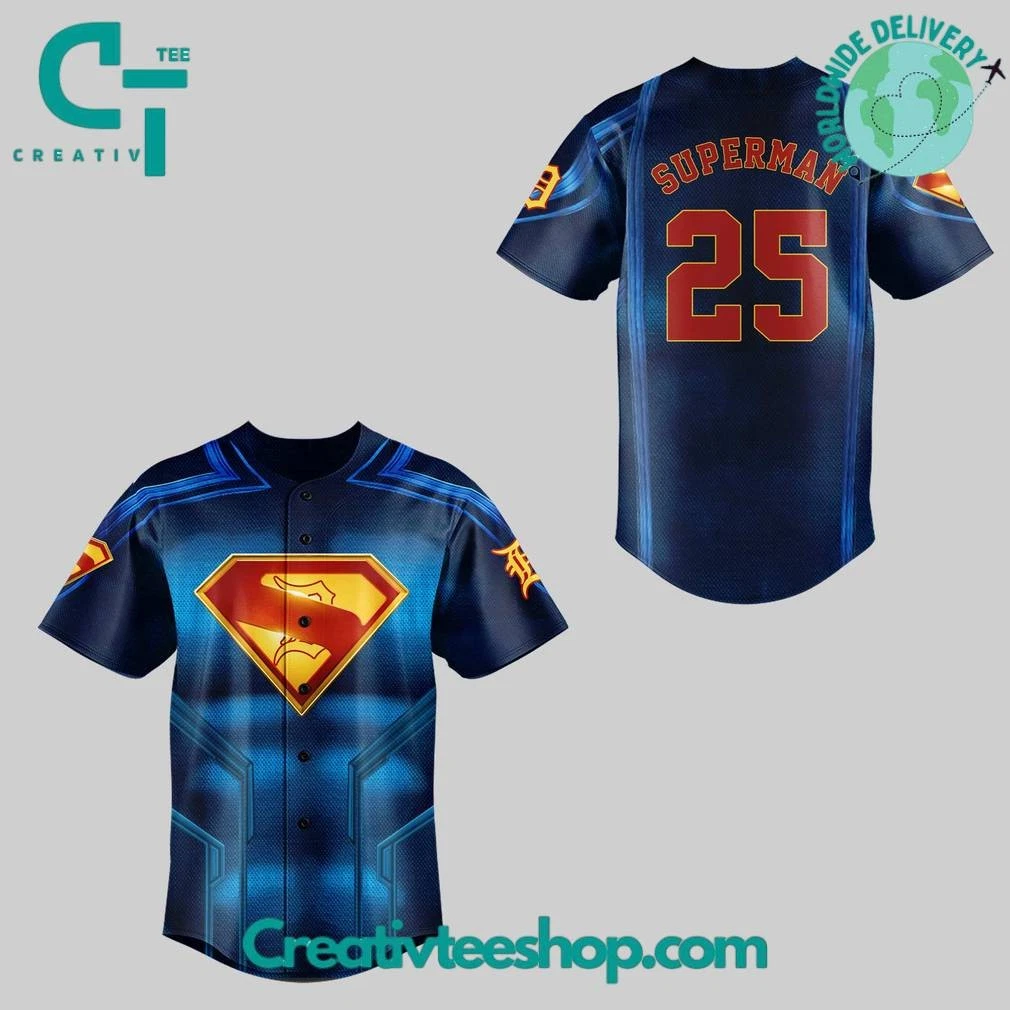Royals x Superman Night 2025 Custom Baseball Jersey