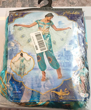 Disney Aladdin Jasmine Medium 8-10 Delux Adult Costume Disguise Jumpsuit  Cape