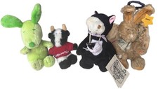 Random Lot of 4 Collectible Plush Dolls Various Characters-READ 