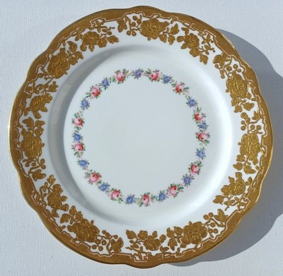 Antique Hammersley Gold Encrusted Floral Plate for Ovington Brothers 1843-84, #5