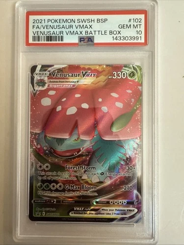 PSA 10 Venusaur VMAX SWSH102 SWSH: Sword & Shield Promo Cards Holo