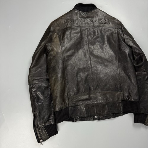 Moto Guzzi Leather Jacket Mens Sz L Made In Italy - Picture 9 of 18