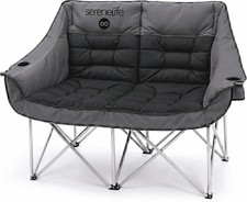 Camping Loveseat Couples Friends  Families Double Camping Chair Foldable Two
