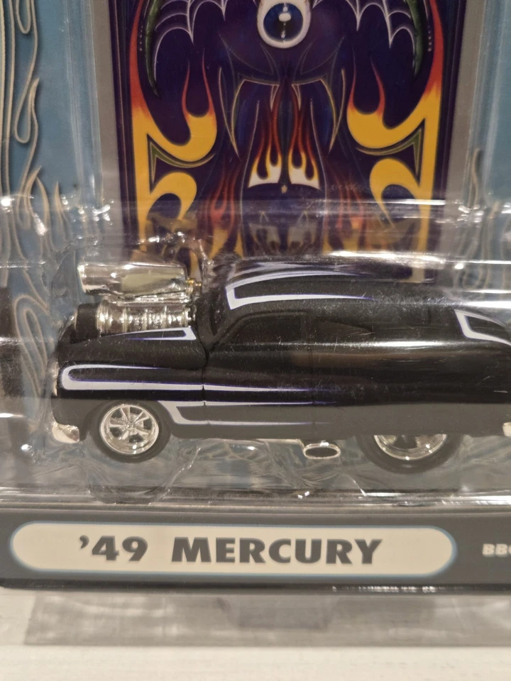 MUSCLE MACHINES BLVD BLASTER 49 MERC COUPE 1/64 SCALE 1949 MERCURY -  BLOWN - Image 2 of 4