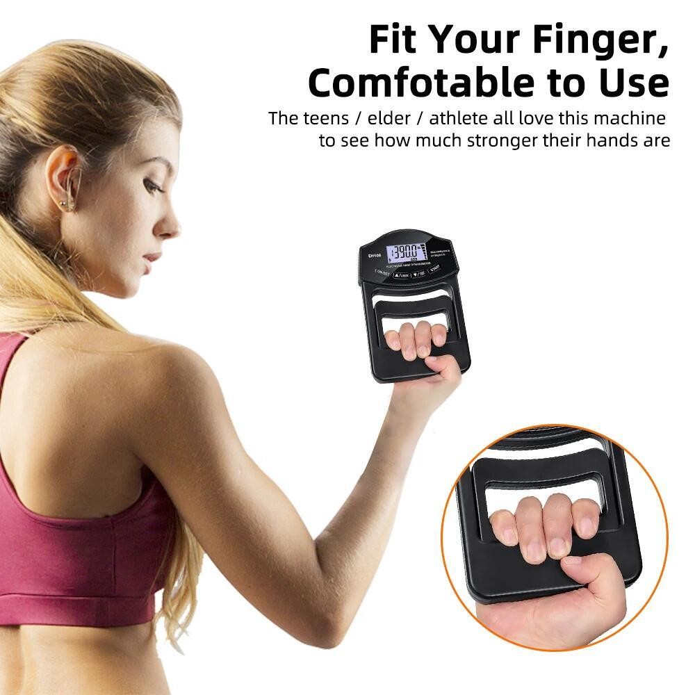 Grip Strength Tester, 396Lbs/180Kg Digital Hand Dynamometer Grip Strength NEW US