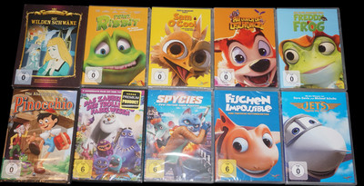 10 Kinder-Trickfilme - DVD Sammlung (Alle NEU/OVP) Die wilden Schwäne, Pinocchio