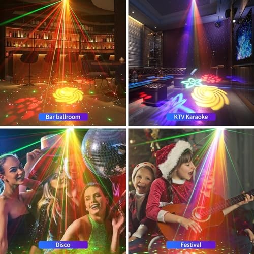 Party Lights Disco Dance DJ Lights 3IN1 Party Light,LED Strobe,RGB LED - Bild 6 von 7