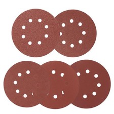 50Pack 5" 8 Hole Sanding Discs Hook and Loop Round Sand Paper for Orbital Sander 0.17 per gallon