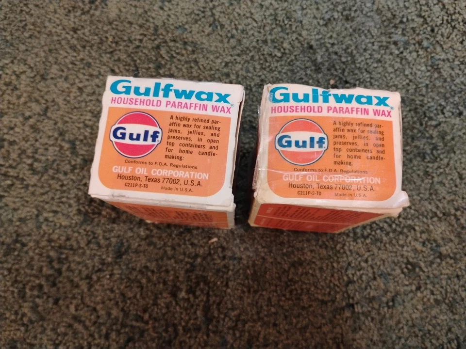 Vintage Gulfwax Paraffin Wax 2 Box One Has 4 Blocks One Has 1 Block And Partial - Image 3 of 4