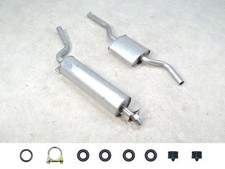 Auspuff SET Neu für Mercedes Benz W123 Stufenheck 200 Mitteltopf Endtopf Anbaut.