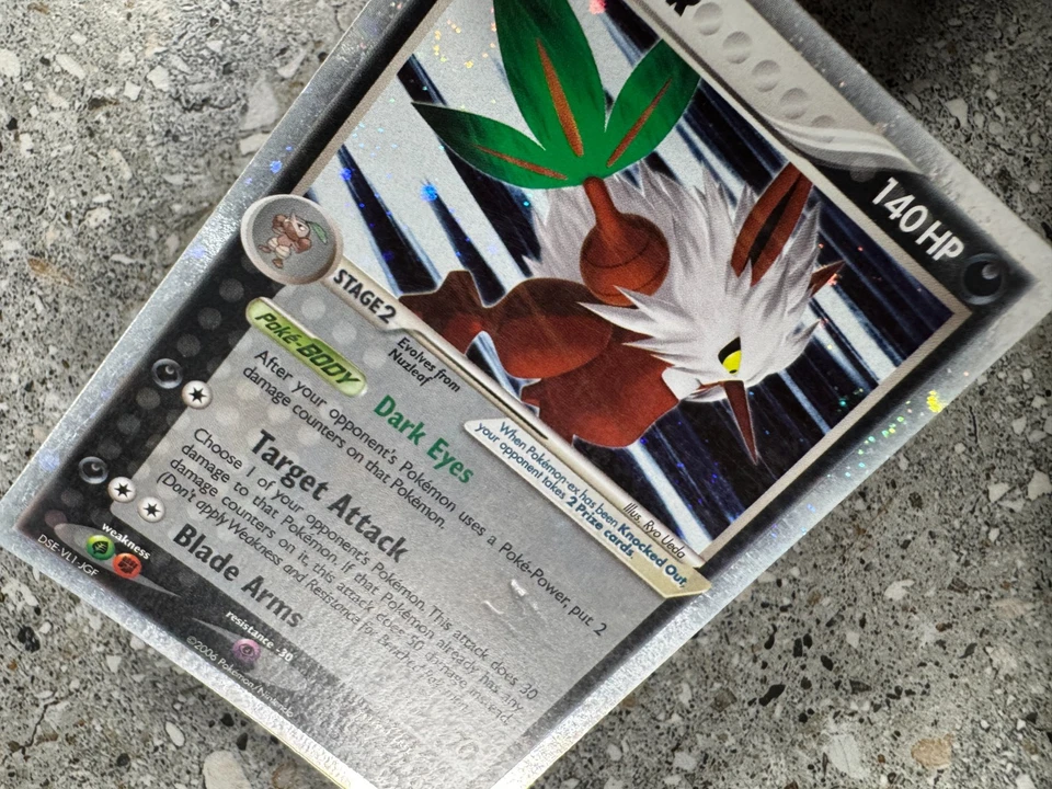 Pokemon TCG Cards Shiftry ex 97/100 Crystal Guardians Ultra Rare * Dent * - Image 3 of 4