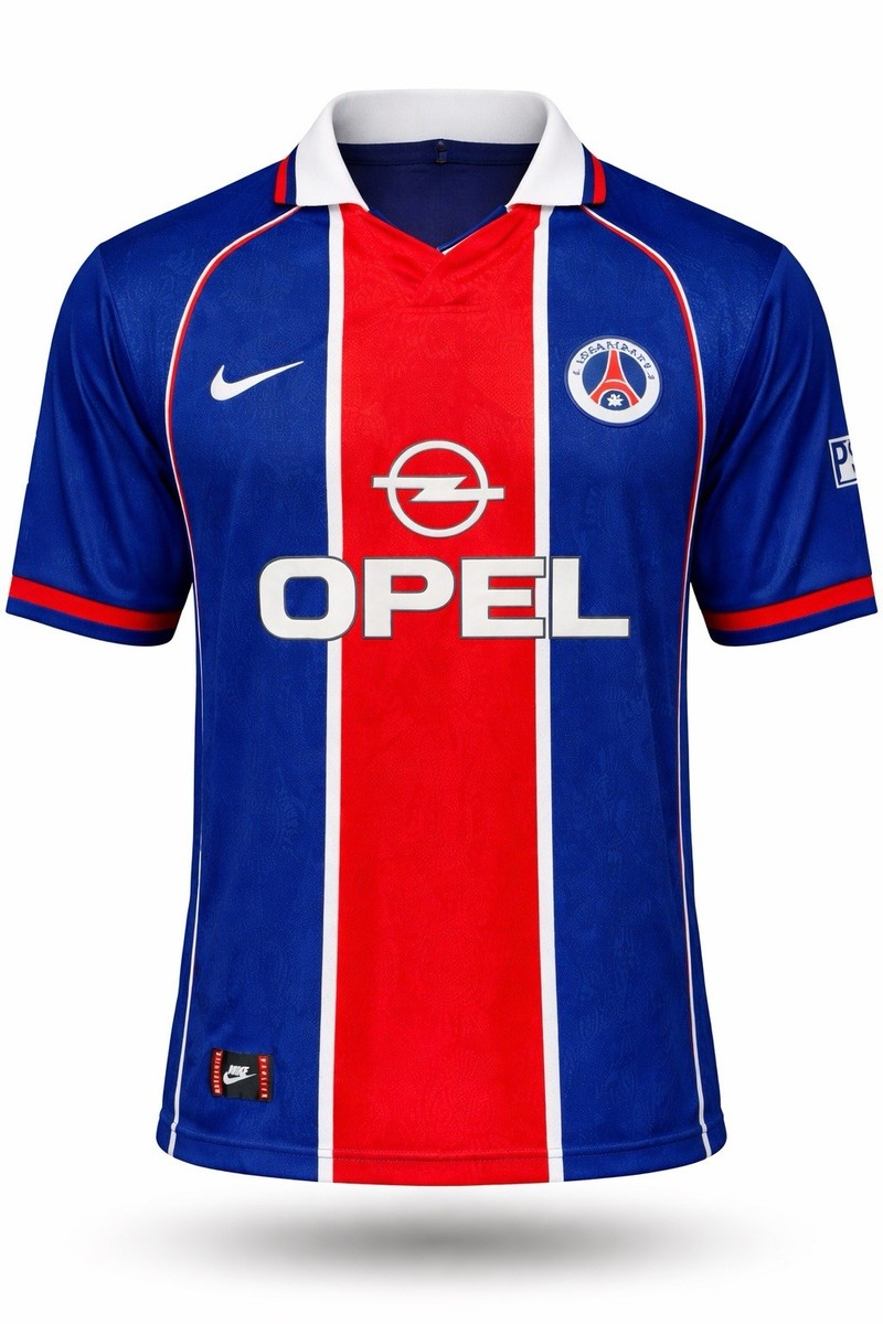 Vintage Nike PSG 1998 1999 Home Jersey Opel Paris Saint-Germain Sz