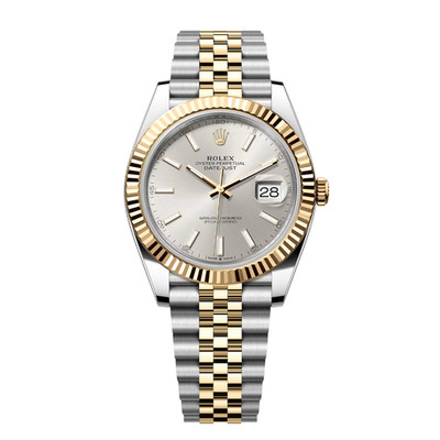 Rolex Datejust 126333-0002 Silver Index Dial Jubilee Stainless Steel/Yellow G...