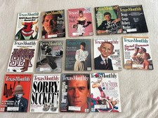 Texas Monthly Magazine Lot 14 Issues 1991–1993 Willie Nelson JFK Ross Perot