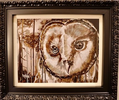 Christian Masot - Midnight Watcher - Dye sublimation on Aluminum. Hand-signed.