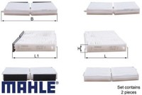 Mahle LAG113/S Filter FüR Innenraumluft Innenraumfilter Filter Innenraum