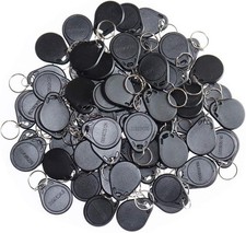 100PCS 125Khz RFID Key Fob Contactless Keyfob Proximity ID Card Token Tag Keypad