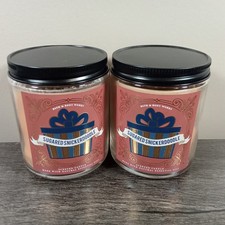 2-Pack NEW Bath Body Works Sugared Snickerdoodle Single Wick 7oz Candle