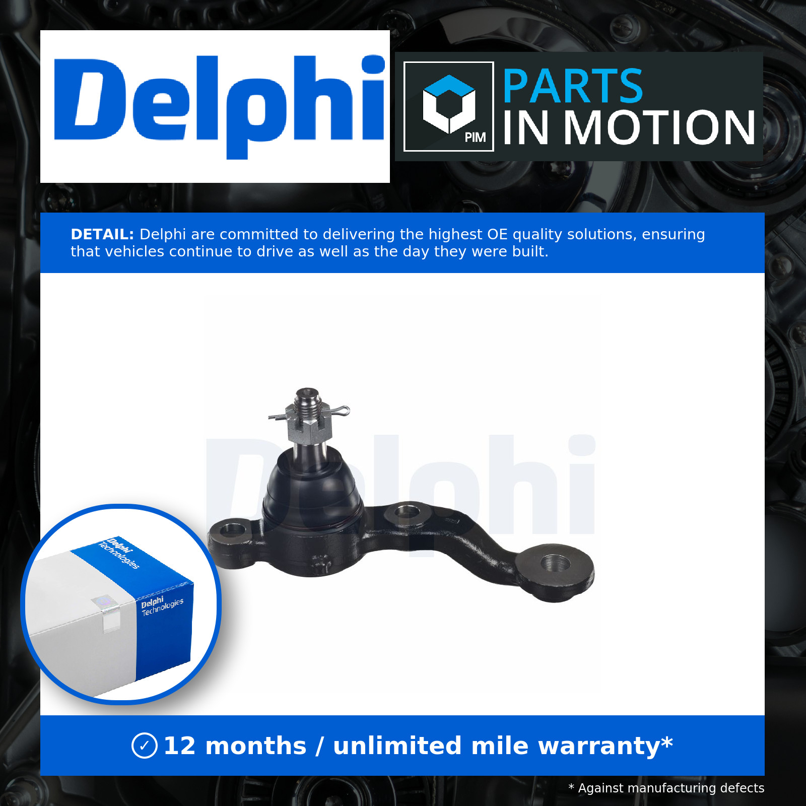 Ball Joint Lower Left TC2902 Delphi Suspension 4334059065 4334059066 4334059135