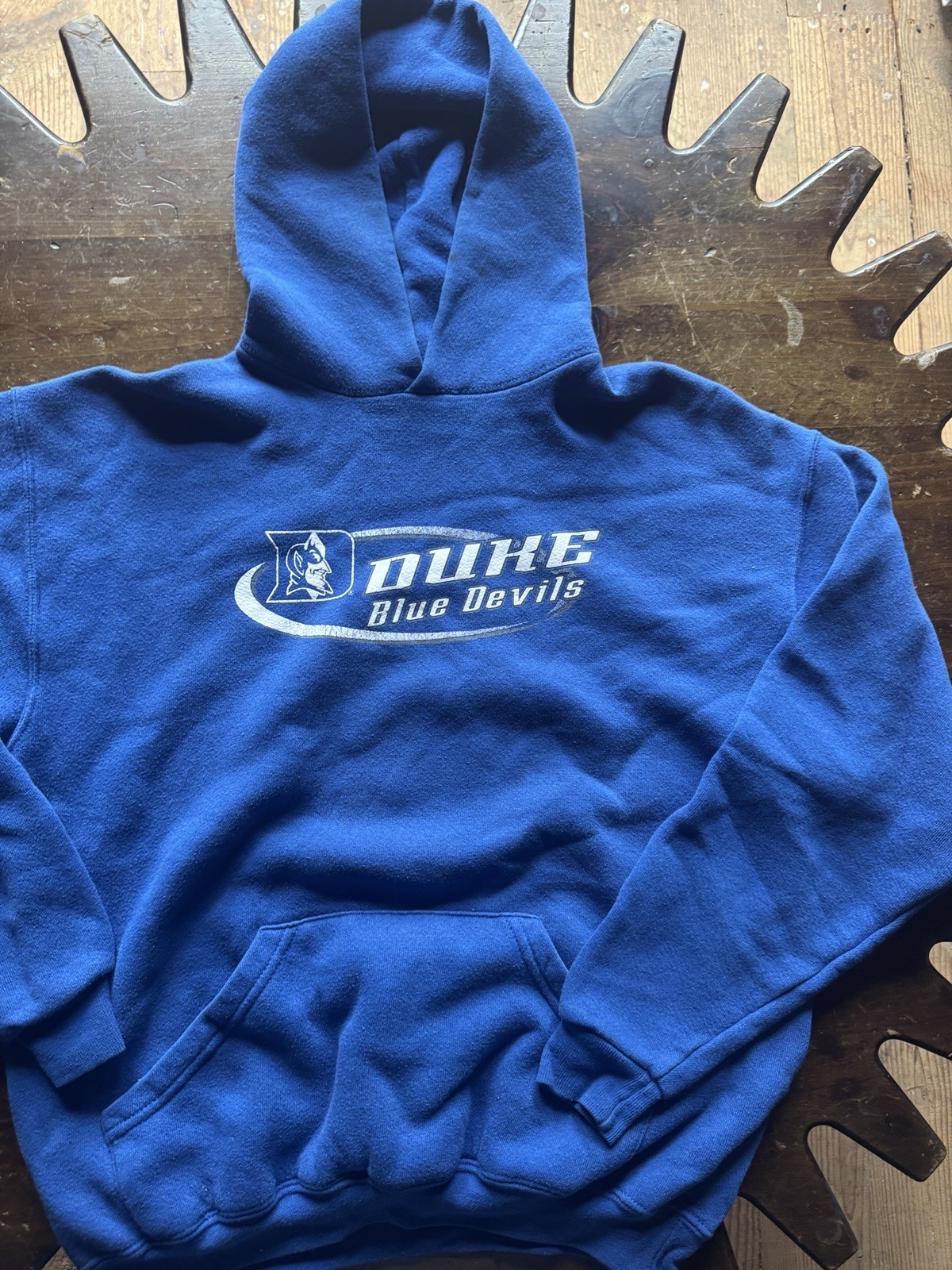 VTG Duke University Blue Devils Hoodie Youth XL Mens S Y2K NCAA Pullover