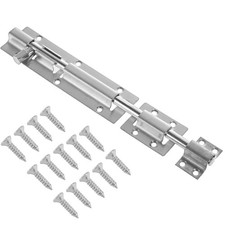 Classic Stainless Steel Bolt Latch,Multi-Position Slide Bolt Latch for Doors,