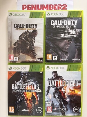 Xbox 360 Spielepaket Restposten x 4 - Call Of Duty Advanced Warfare, Ghosts, Nachnahme