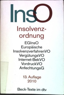 Insolvenzordnung : Textausgabe (Nr. 5583) Beck-Texte im dtv Bork, Reinhard (Hrsg
